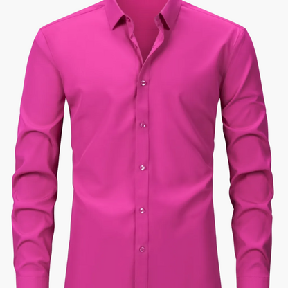 Chemise élégante pour homme à manches longues – Style habillé et décontracté
