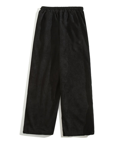 Herrenhose im modernen Stil mit Falten und verstellbarem Kordelzug für Entspannung und Stadt  