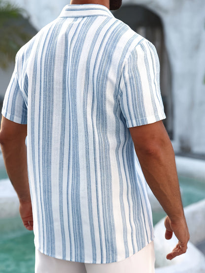 Lässiges kurzärmeliges Herrenhemd – eleganter Sommerstil