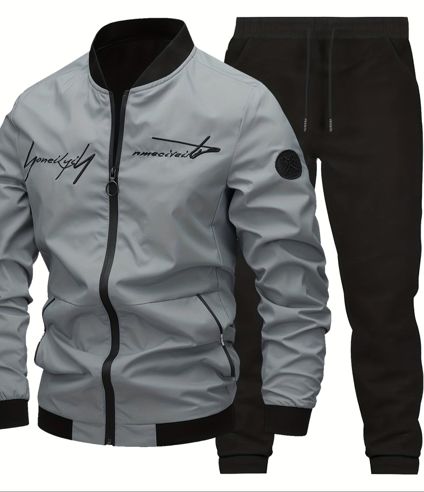 Avslappnad baseballjacka för herr – Urban stil och vardaglig elegans