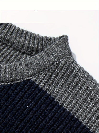 Maglione casual a righe da uomo stile autunno inverno