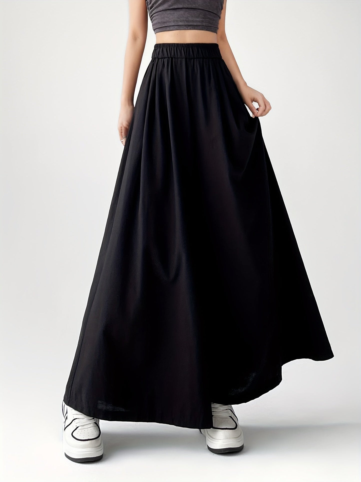 Wide-leg culotte-style pants for women, loose fit, casual trendy style