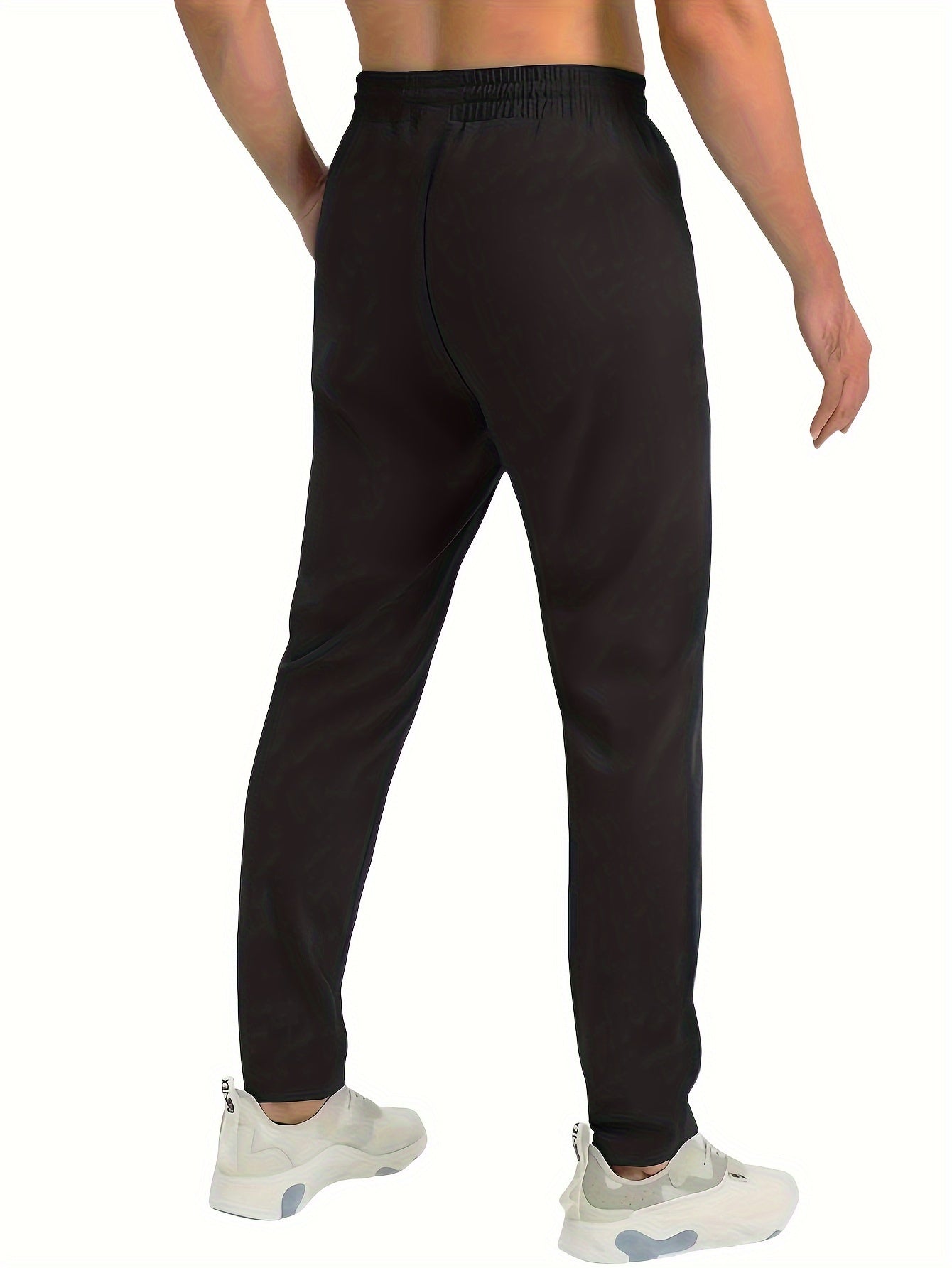 Pantalon de jogging homme avec poches zippées, style décontracté, lot de 3, idéal pour sport et détente