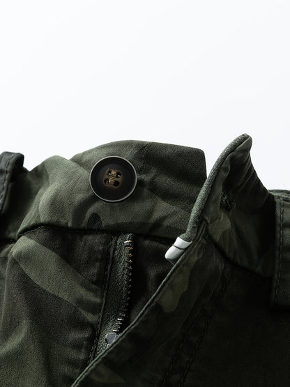 Pantaloni cargo corti stile mimetico militare da uomo – Ideali per esterni, tempo libero e vacanze