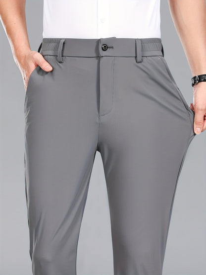 Pantalon de costume extensible pour homme style business – Confort ultime pour bureau et occasions formelles