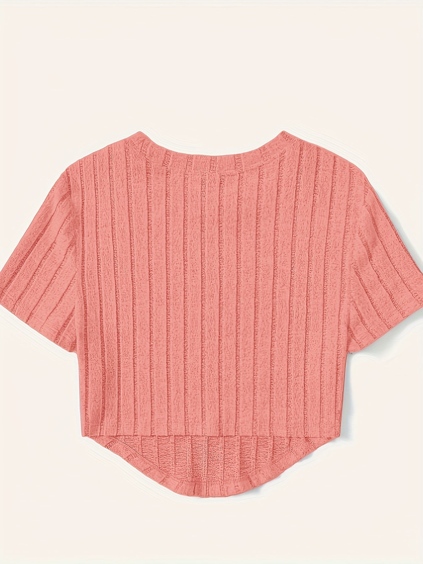 T-shirt Femme Style Décontracté à Manches Courtes Col Rond – Idéal pour l'Été et les Loisirs