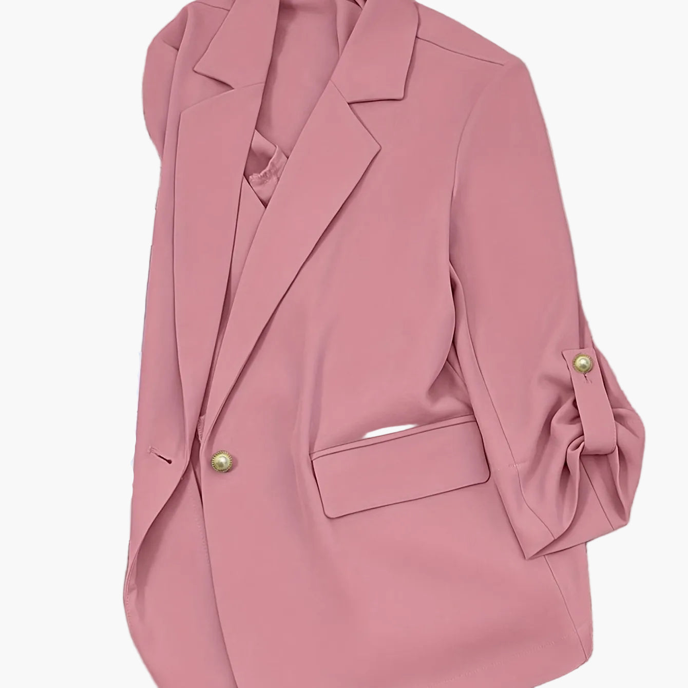 Blazer Femme Élégant Manches Longues Style Décontracté pour Bureau ou Sortie