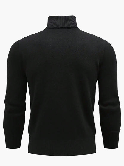 Herrepullover med rullekrave i moderne, elegant casual stil til efterår og vinter