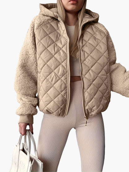 Chaqueta acolchada con capucha estilo urbano para mujer – Look casual y a la moda