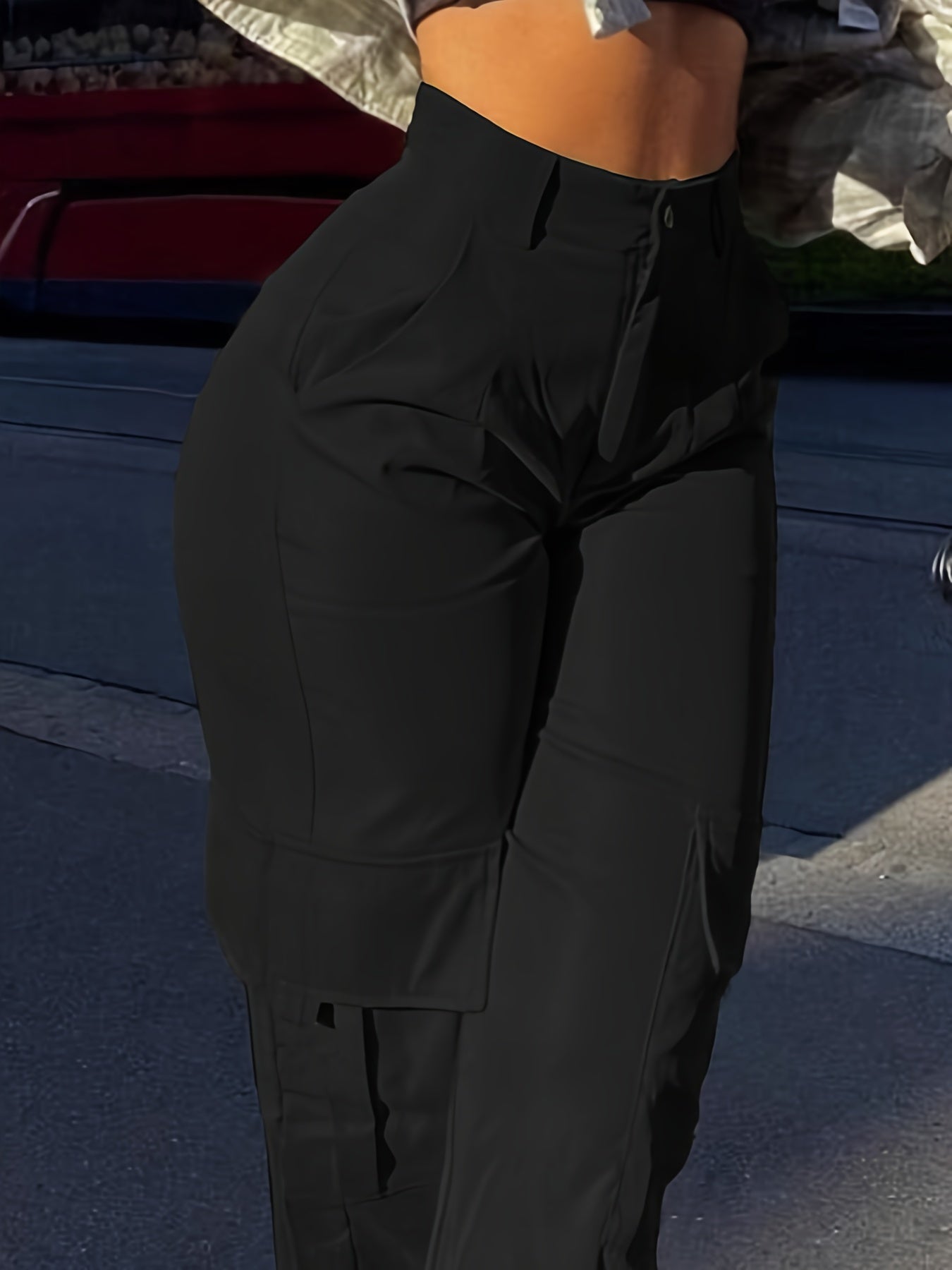 Pantalon cargo femme style Y2K décontracté urbain pour printemps et été