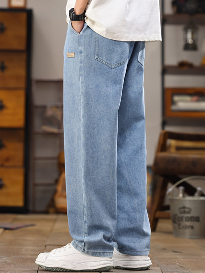Lässige Herren-Jogger-Jeans mit geradem Schnitt, ideal für den Alltag  