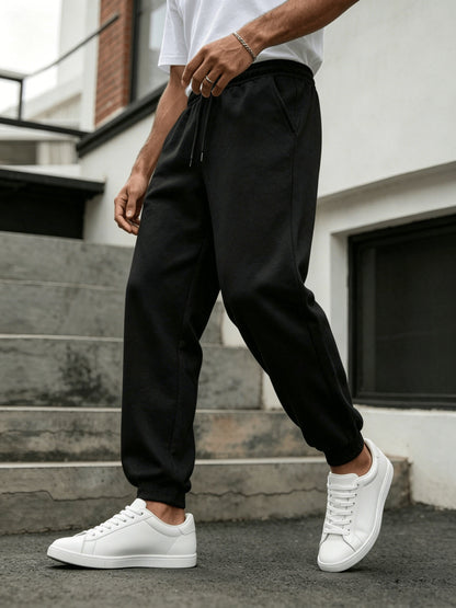 Pantalon de jogging homme coupe droite style urbain pour sport et détente