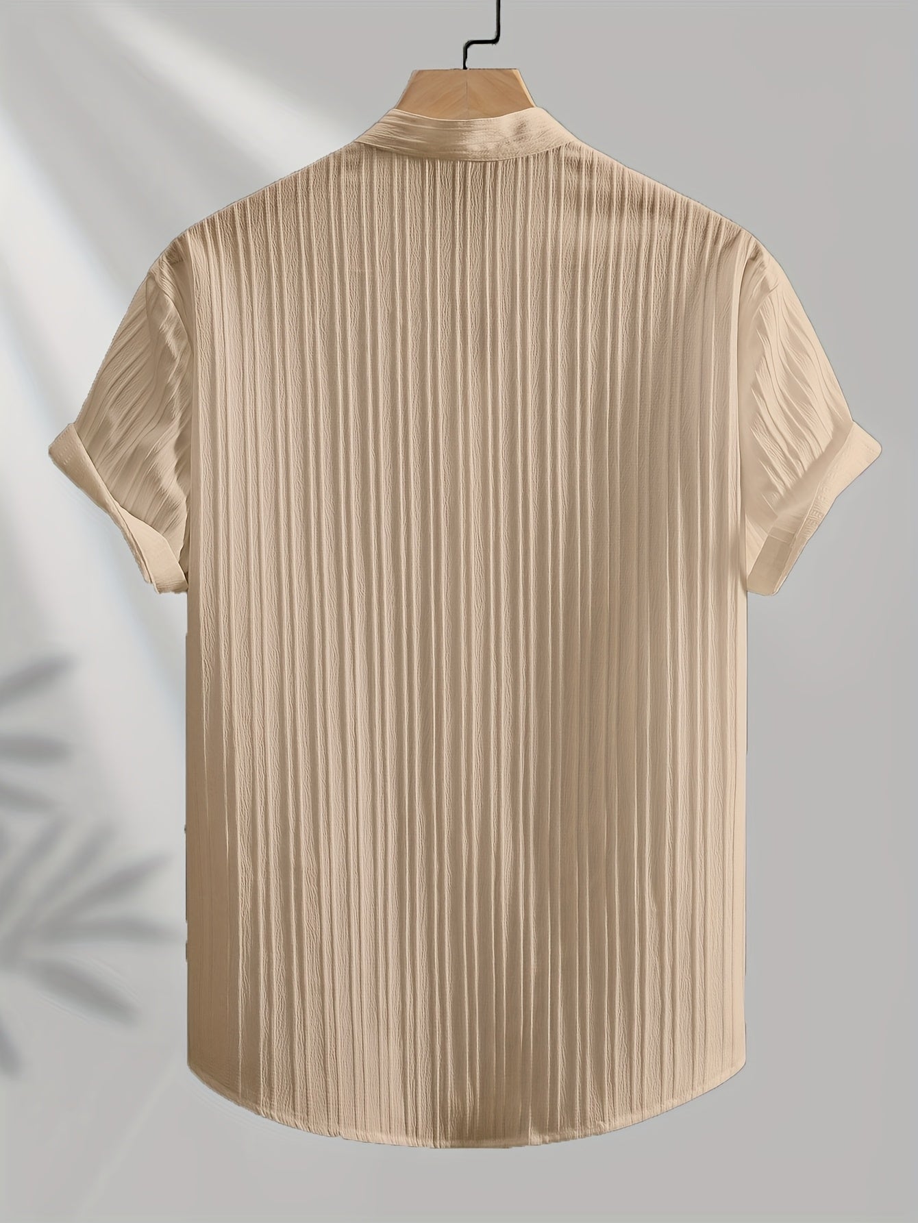 Camicia casual con colletto alla coreana da uomo stile moderno e estivo