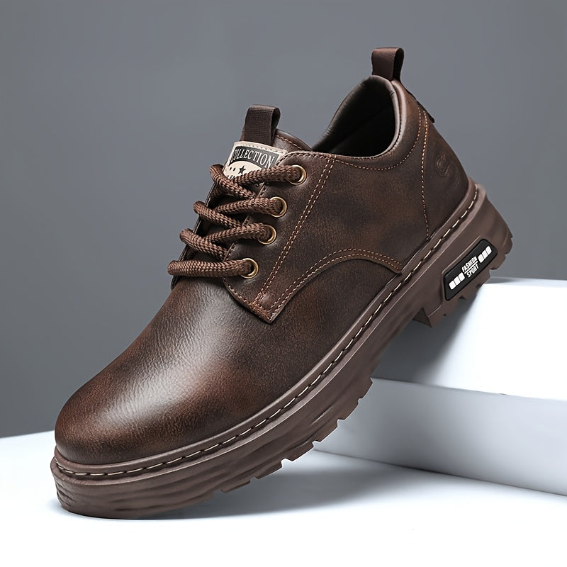Chaussures basses homme à lacets noires semelle épaisse