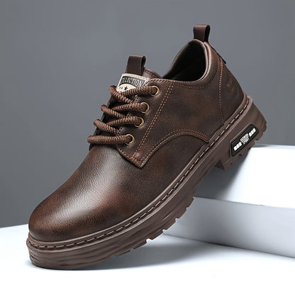 Chaussures basses homme à lacets noires semelle épaisse