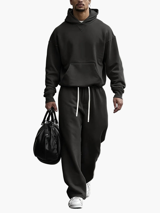 Survêtement Décontracté Homme Ensemble Sweat à Capuche et Pantalon Idéal Quotidien et Voyage