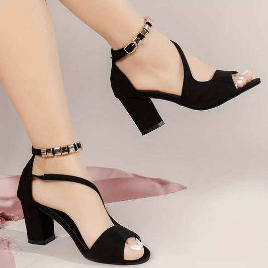 Sandales à talons hauts élégantes pour femme style soirée et bureau