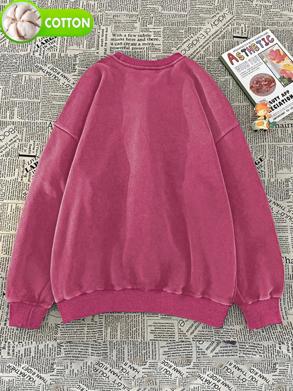 Sweatshirt unisexe gris charbon délavé avec motif chat mangeant des sushis
