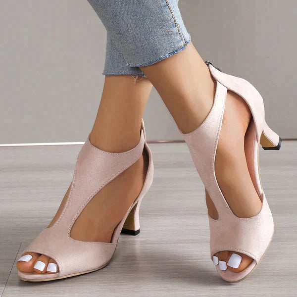 Dames pumps met middelhoog hakje, elegante avondstijl