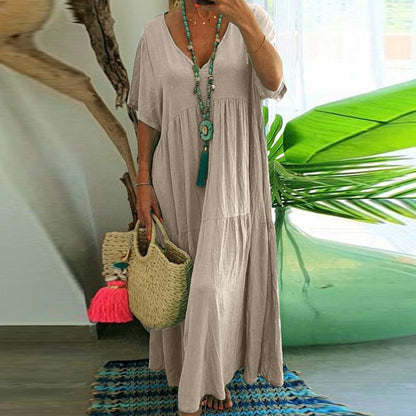 Julie – Vestido Amplio Multicolor Talla Grande
