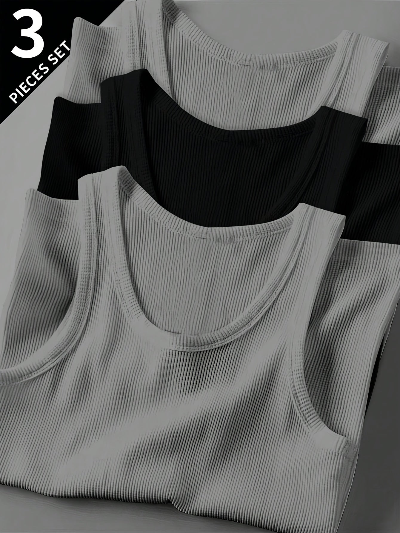 Débardeur côtelé homme style sport pour entraînement et superpositions quotidiennes