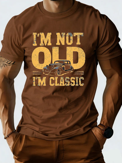 T-shirt homme humour rétro classique – Cadeau vintage pour passionnés d'automobile