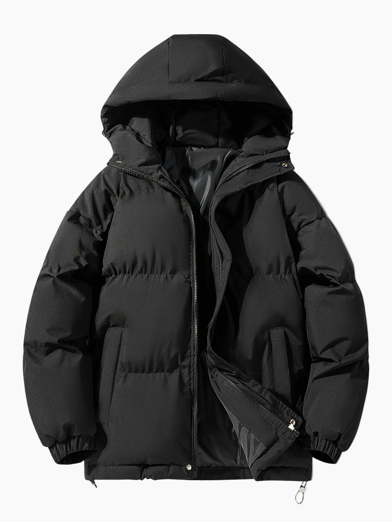 Chaqueta acolchada para hombre con capucha estilo casual para el invierno