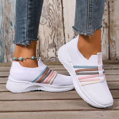 Zapatillas Slip-On Casual para Mujer Estilo Deportivo Urbano