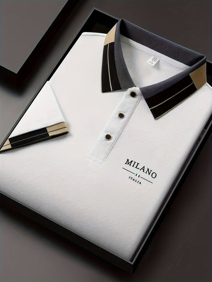Polo homme élégant style italien MILANO pour look casual chic