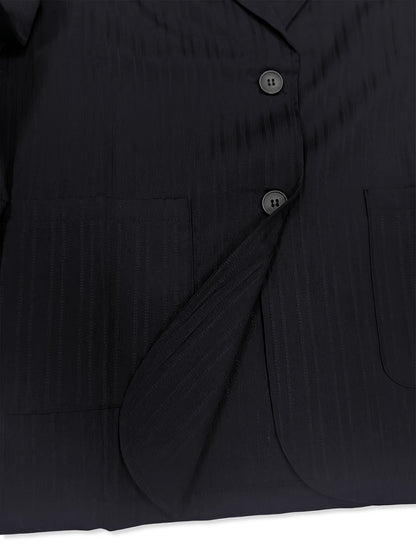 Elegant men's striped casual-style blazer for spring/summer