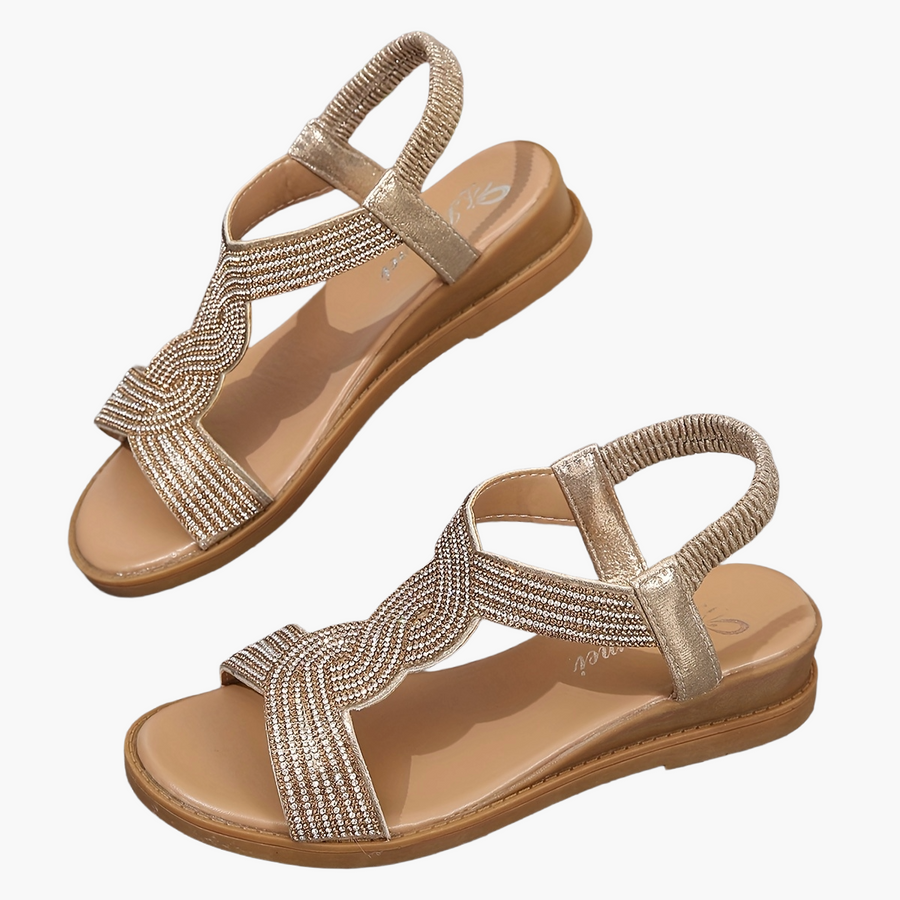 Preppy sommer-sandaler til kvinder, åben tå, daglig komfort og stilfuld