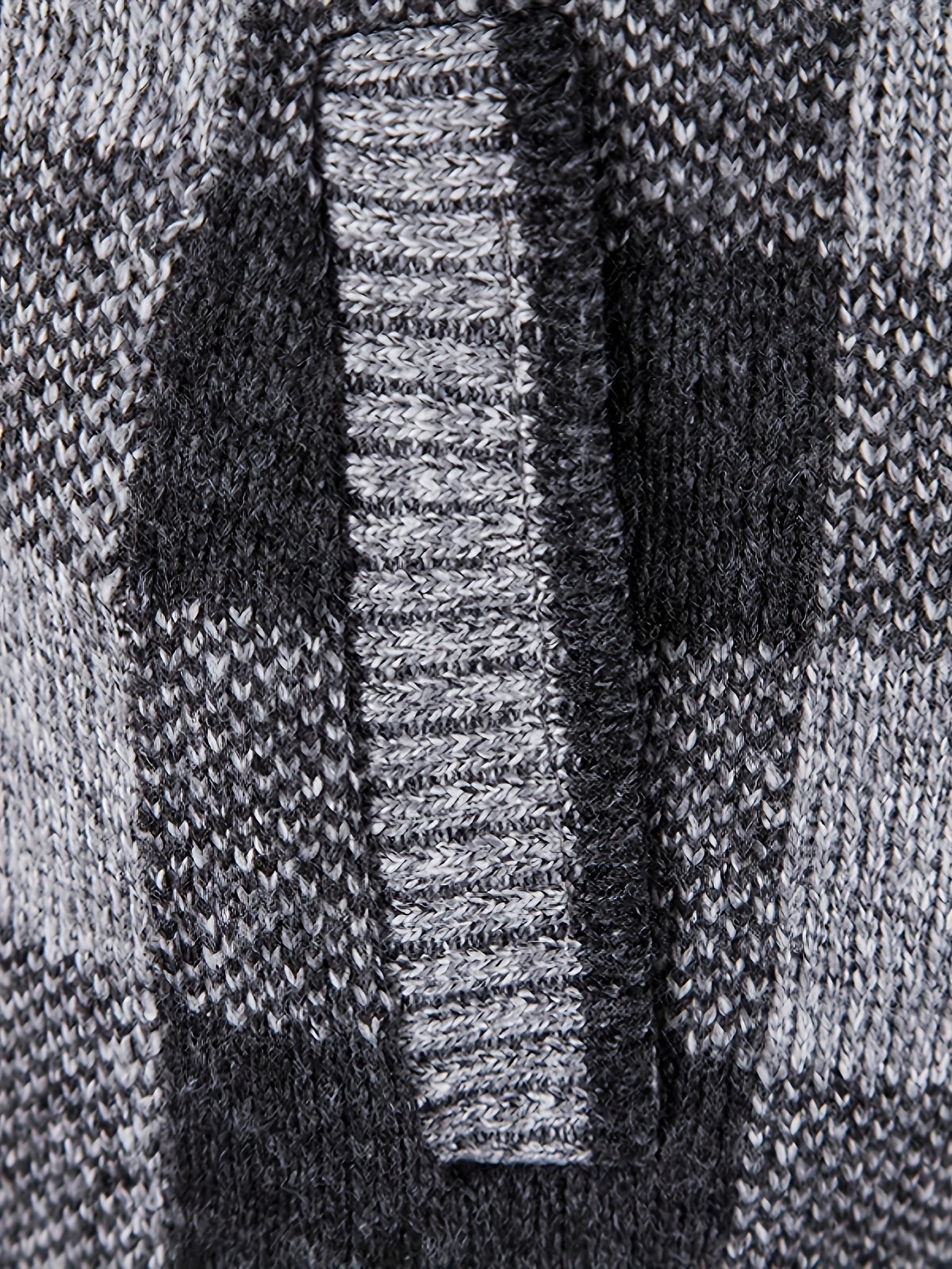 Cardigan Homme à Capuche Carreaux Marron Noir Fermeture Éclair Doublure Chaude