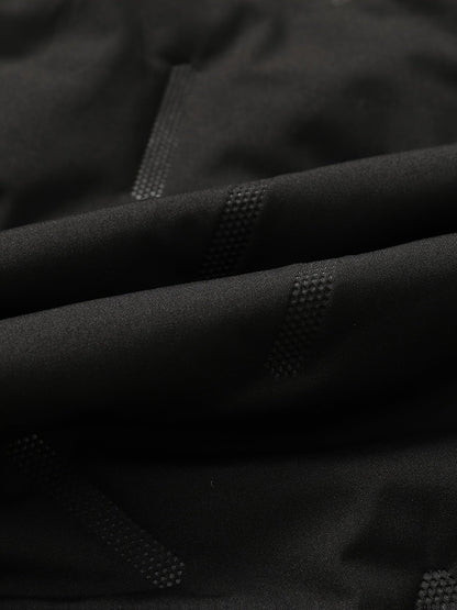 Gilet matelassé sans manches à capuche pour homme, noir, fermeture éclair