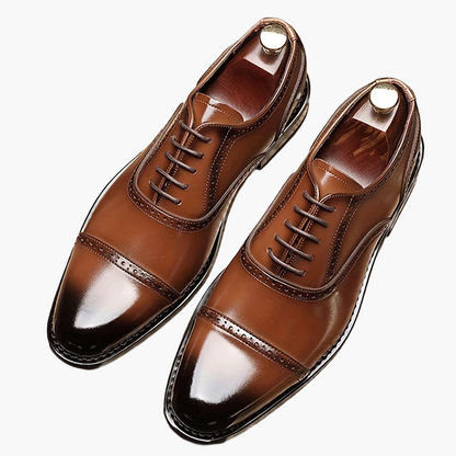 Zapatos de vestir elegantes para hombre con cordones, estilo business y diario