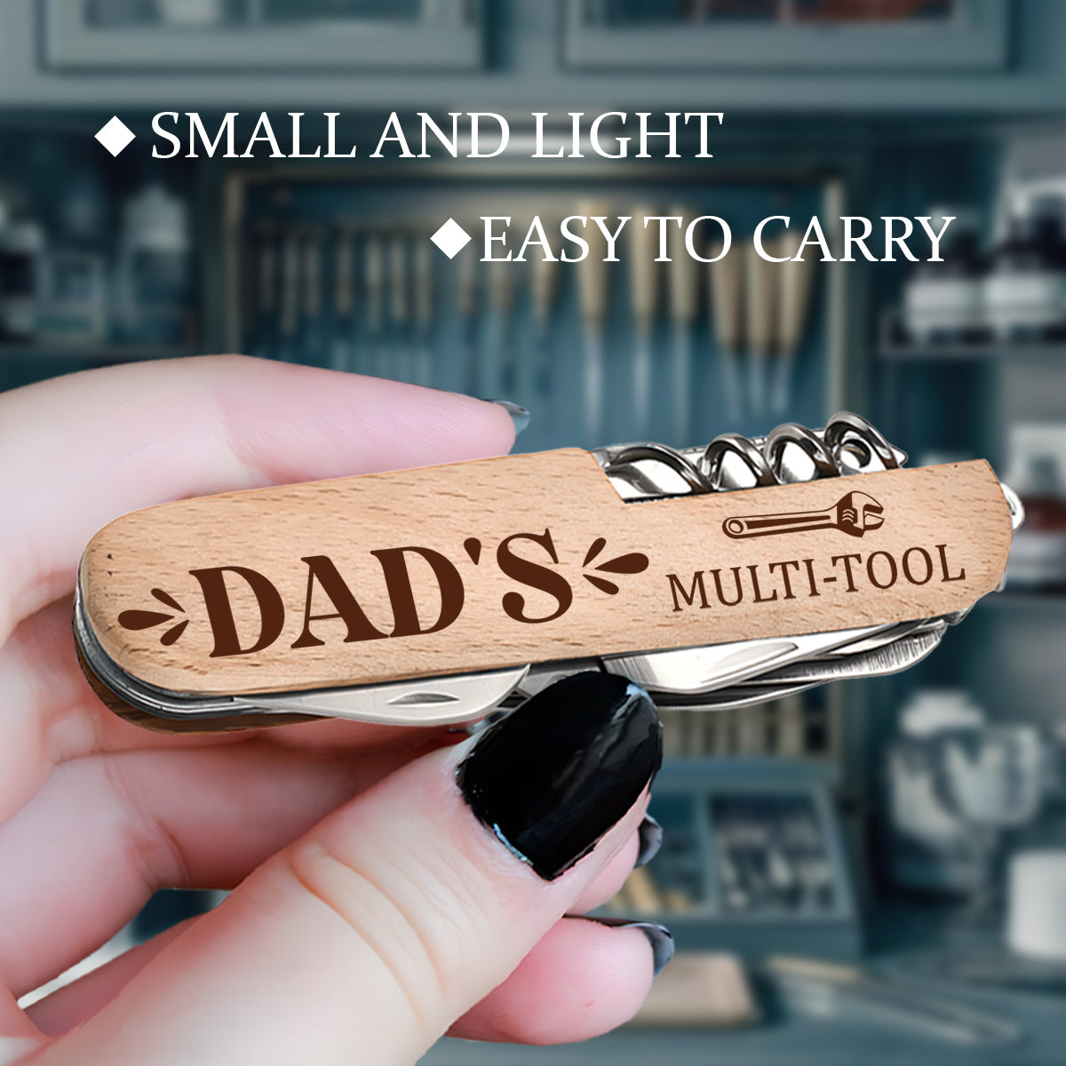 Klassiek Multifunctioneel Gereedschap voor Mannen - Ideaal Cadeau voor Papa