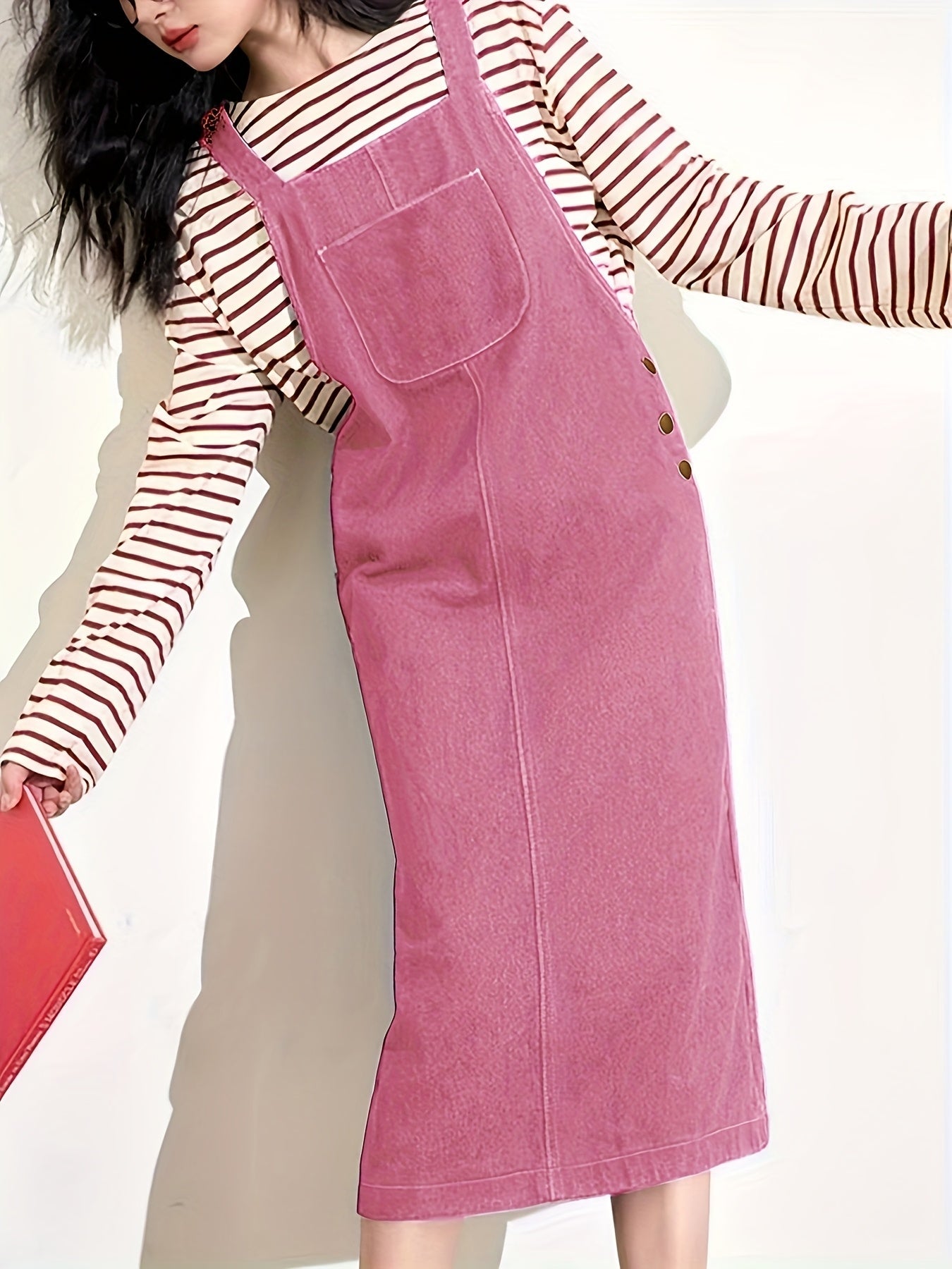 Casual overall dress for women, modern style for daily wear