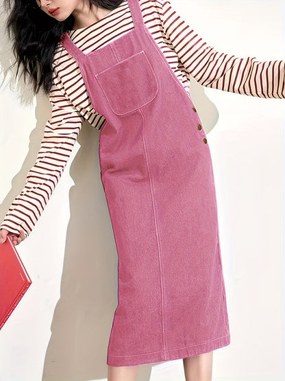Casual overall dress for women, modern style for daily wear