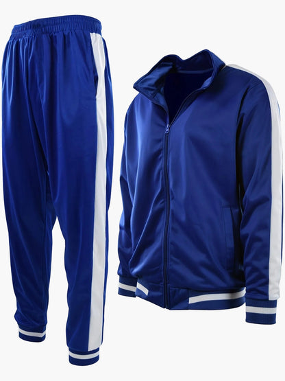 Survêtement Homme Style Sport Décontracté Ensemble Veste et Pantalon Idéal Loisirs et Entraînement