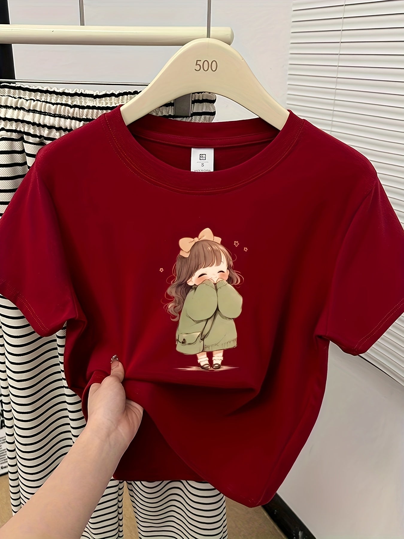 Pyjama d'été femme style mignon haut manches courtes et pantalon à carreaux