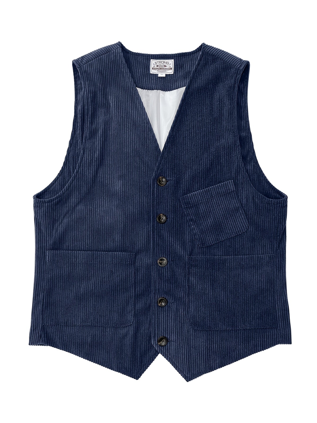 Gilet Homme Élégant Style Vintage Décontracté pour Travail et Loisirs