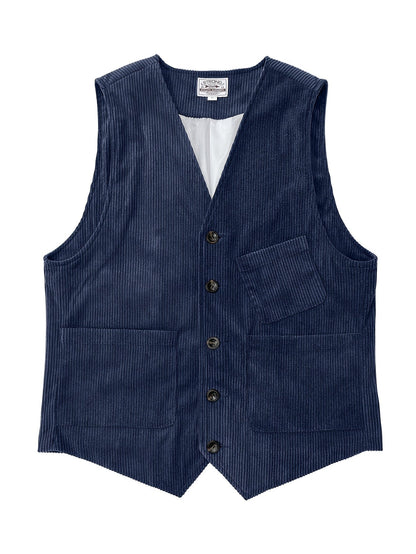 Gilet Homme Élégant Style Vintage Décontracté pour Travail et Loisirs