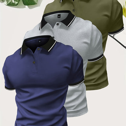 Polo casual pour homme style urbain – Élégance décontractée pour sorties et loisirs