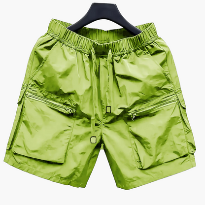 Short cargo décontracté pour homme avec poches zippées style urbain