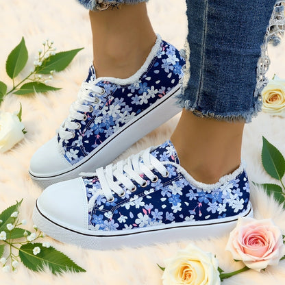 Baskets décontractées femme style floral tendance pour usage quotidien