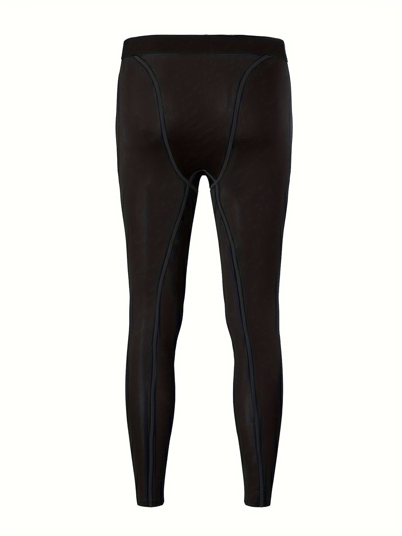 Lot de 3 Pantalons de Compression Homme Noirs Doublés Thermiques