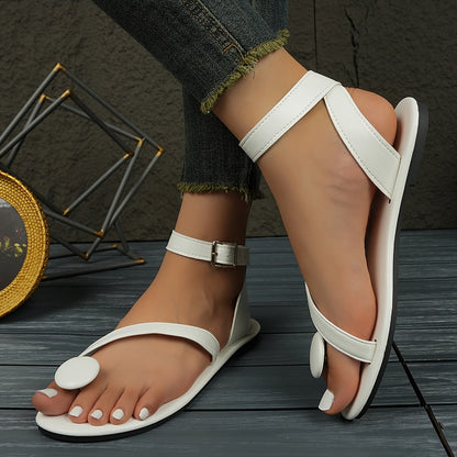 Sandales estivales pour femme à bout rond avec bride cheville – style moderne et original