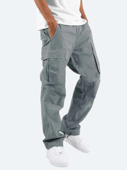 Pantalon cargo homme coupe droite style urbain et fonctionnel