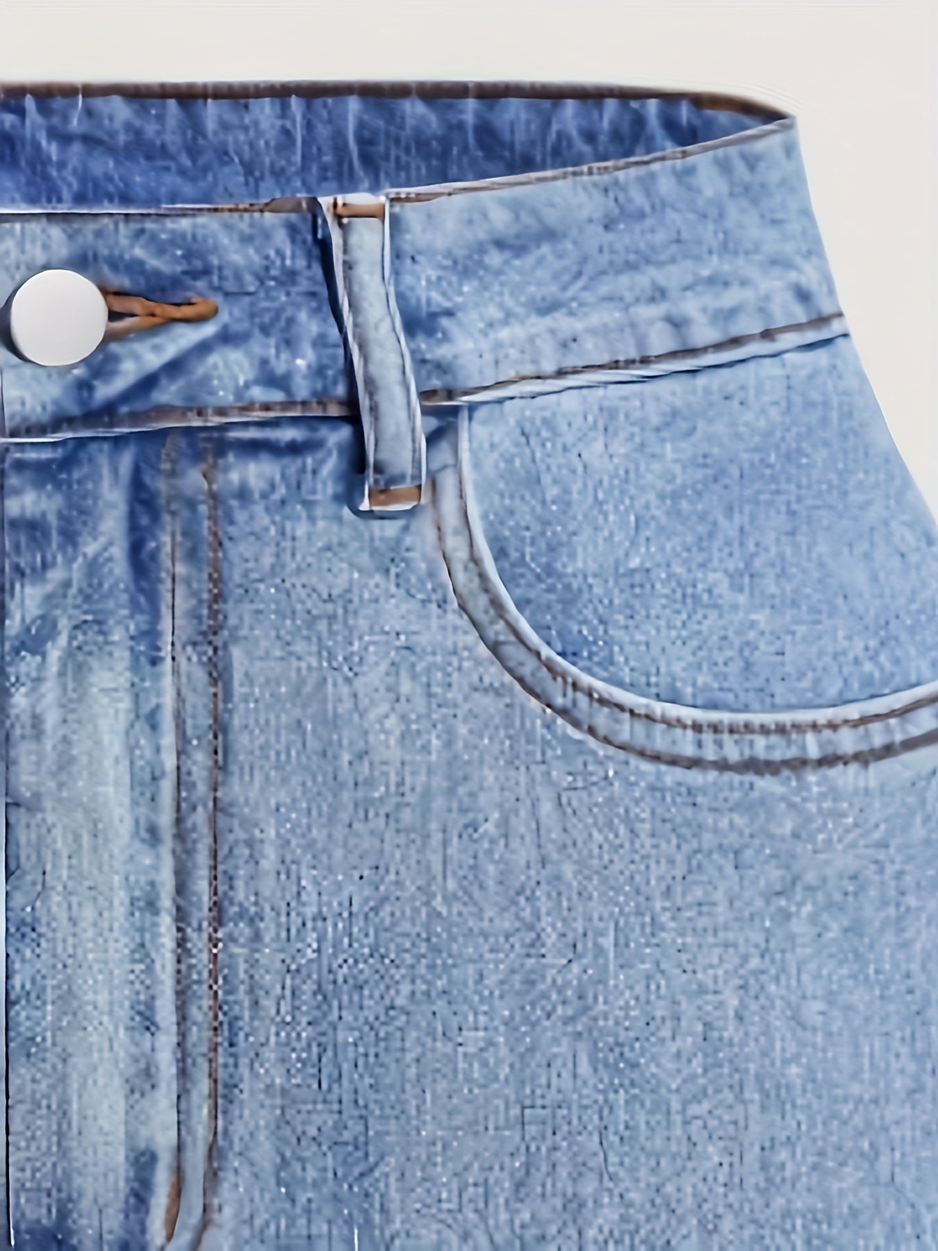 Short denim skirt with decorative bows for women, elegant and casual style