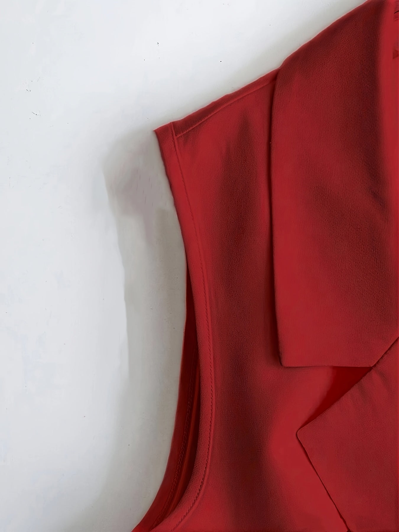 Gilet Blazer Femme Élégant Sans Manches Style Tailleur pour Printemps Été