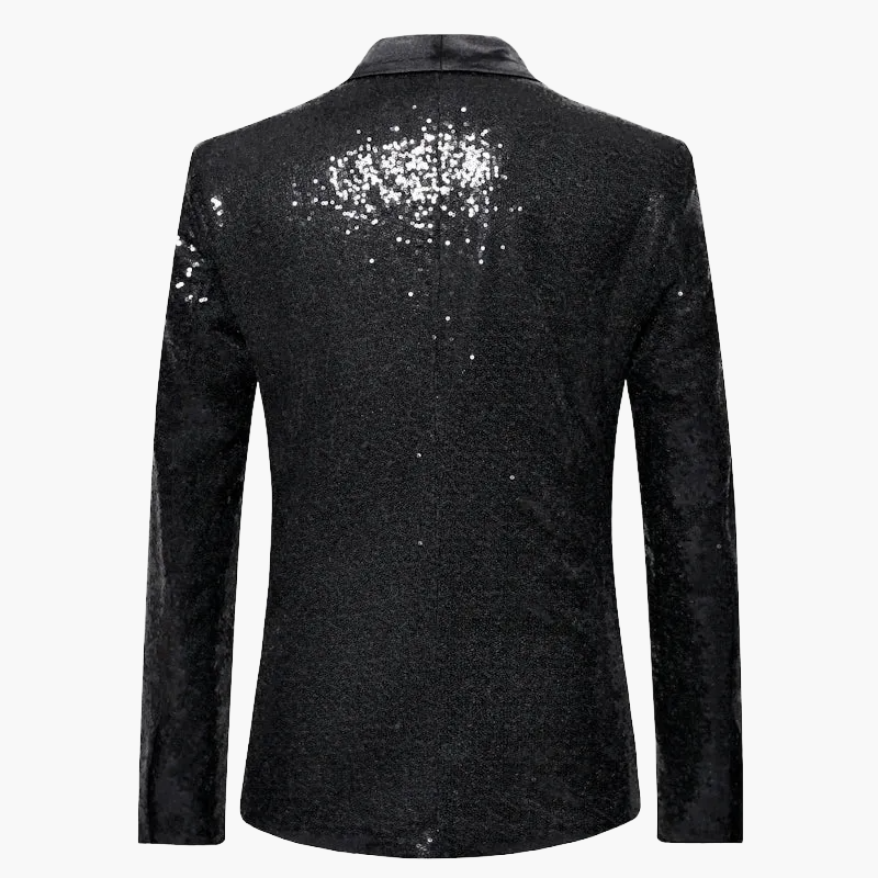 Chaqueta de noche elegante para hombre con lentejuelas para eventos y fiestas